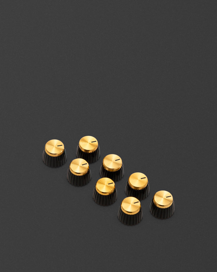 Gold D-Shaft Knobs (Flat)