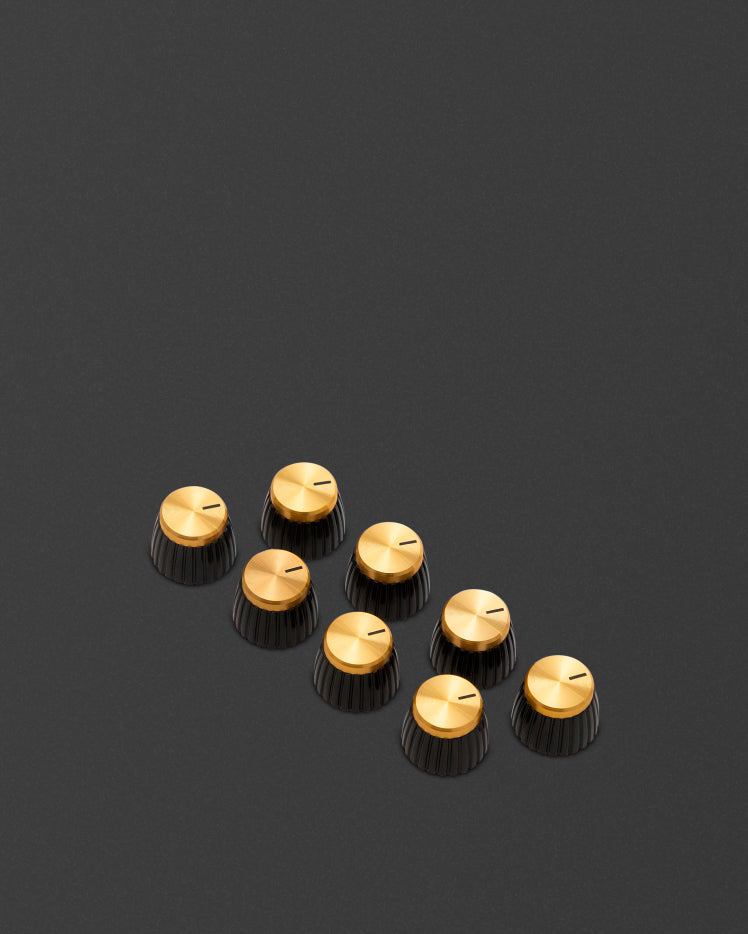 Gold D-Shaft Knobs (Round)