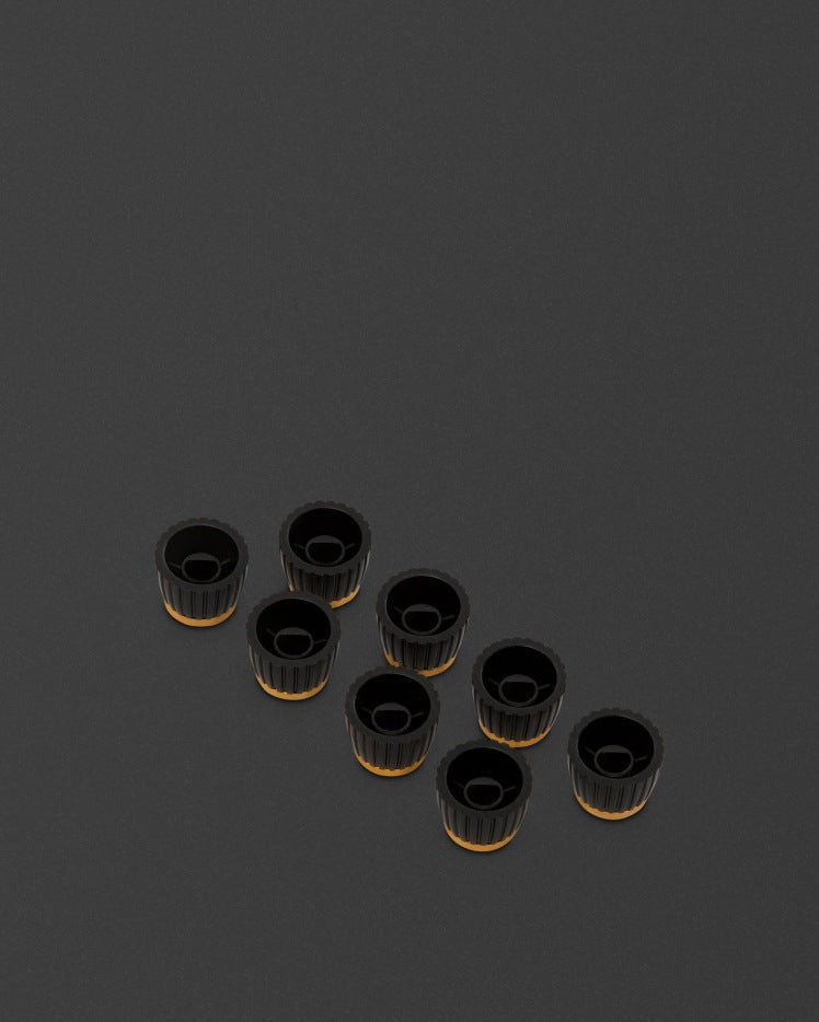Gold D-Shaft Knobs (Round)
